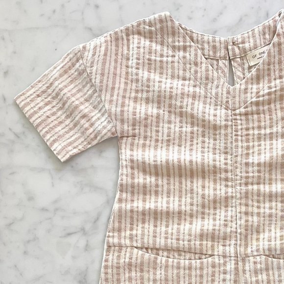 Of One Sea Striped Romper 1/2Y. - Picture 1 of 5